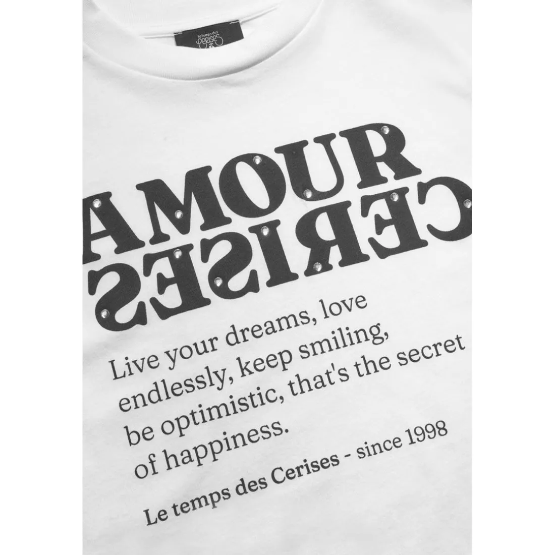 Tee-Shirt fille VICTOIRG marron en coton