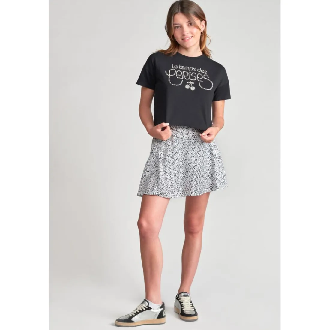 Tee-Shirt fille WILEYGI noir Cate