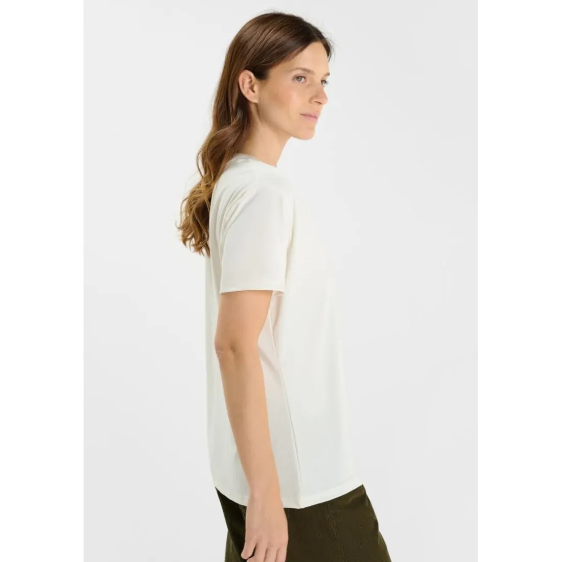 Tee-Shirt FUKA blanc en coton Maya