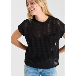 Tee-Shirt GAFO noir en coton Ana