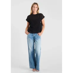 Tee-Shirt GAFO noir en coton Ana