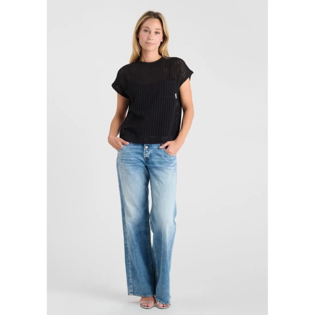Tee-Shirt GAFO noir en coton Ana
