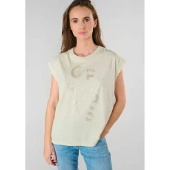 Tee-Shirt GARDENI marron en coton