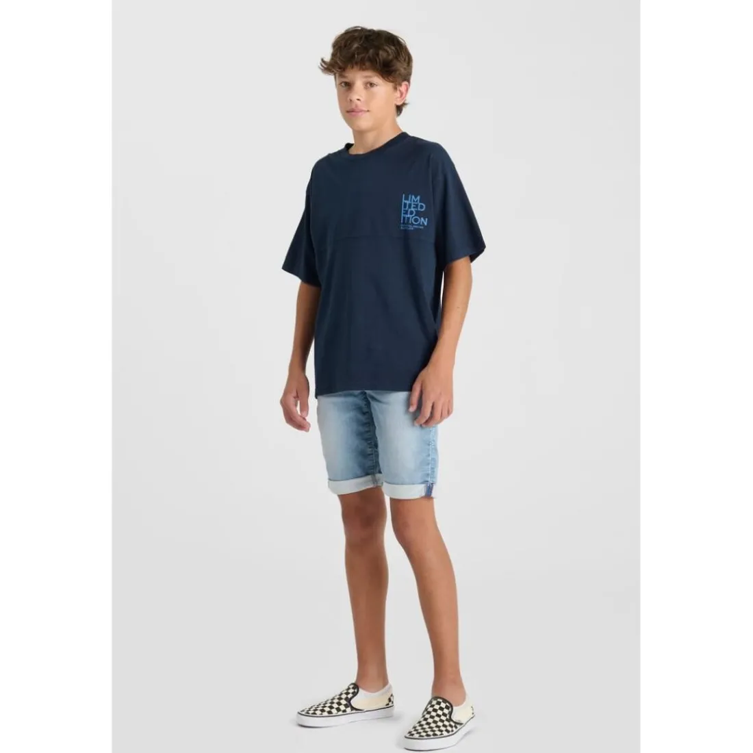 Tee-Shirt garçon ARIBO bleu Ian en coton