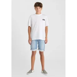 Tee-Shirt garçon CORYBO blanc en coton Yale