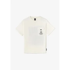 Tee-shirt garçon FINNBO blanc en coton