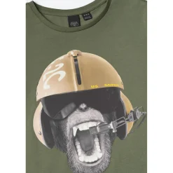 Tee-shirt garçon GASTEBO vert en coton
