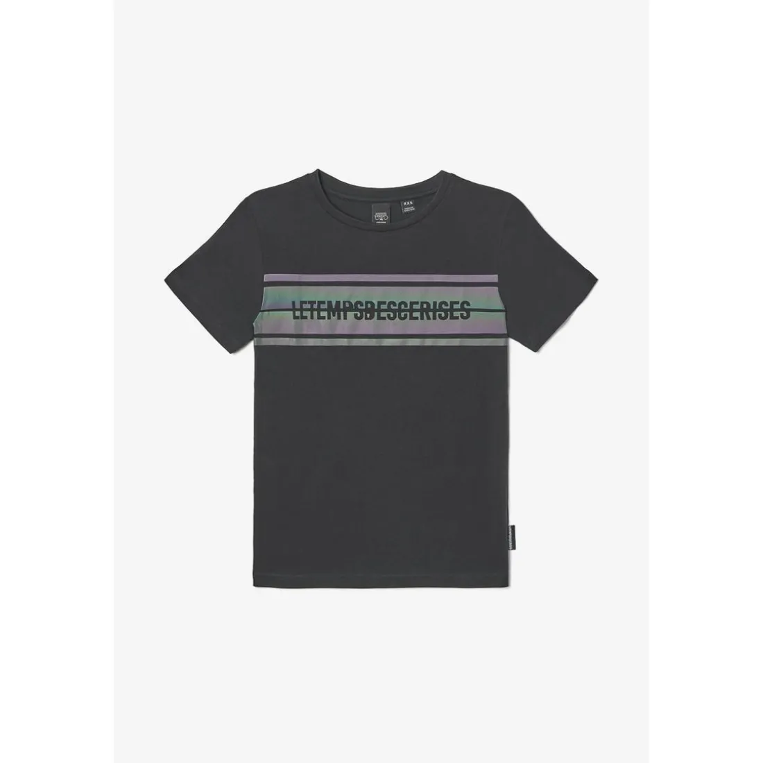 Tee-shirt garçon HASHIBO noir en coton