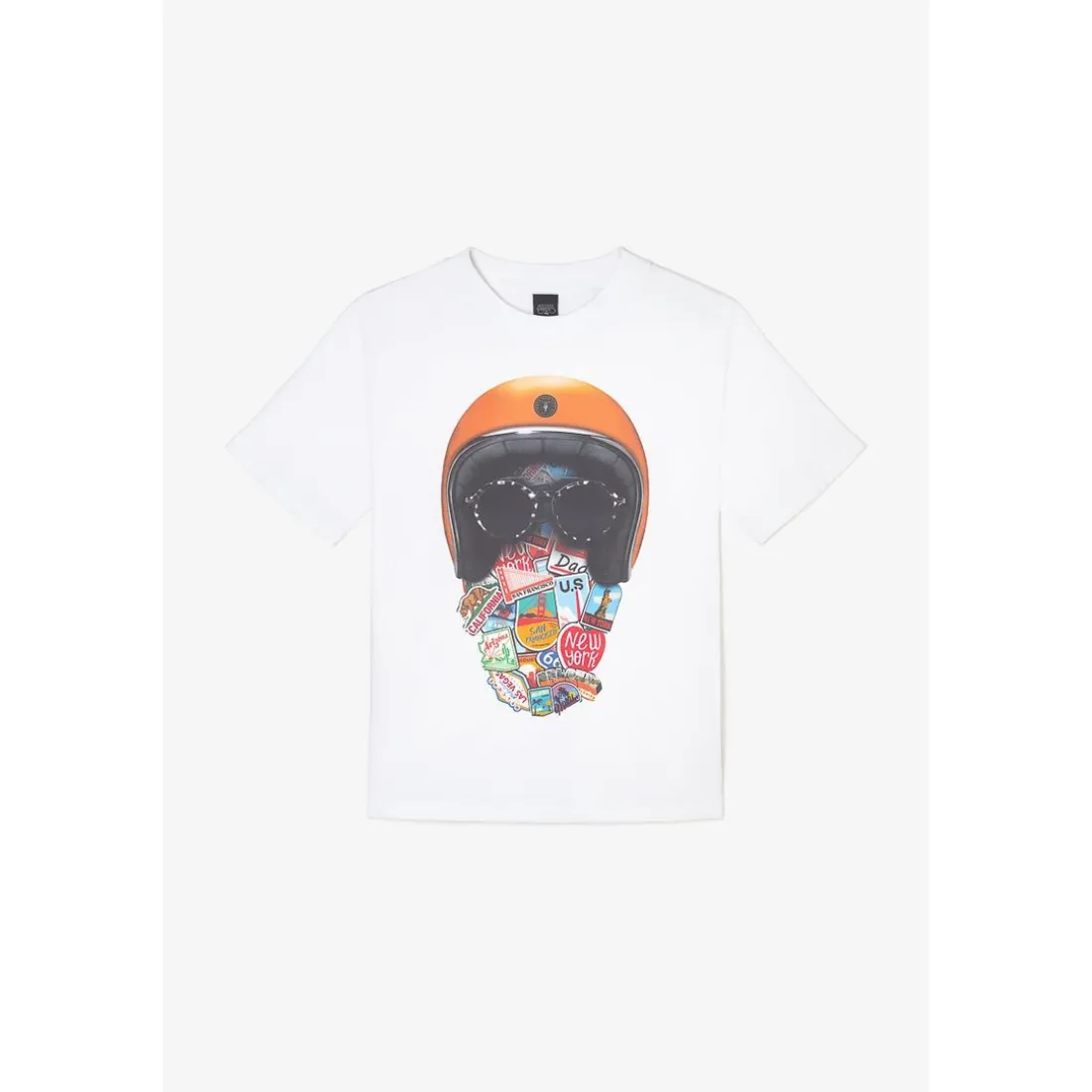 Tee-shirt garçon JAKEBO blanc
