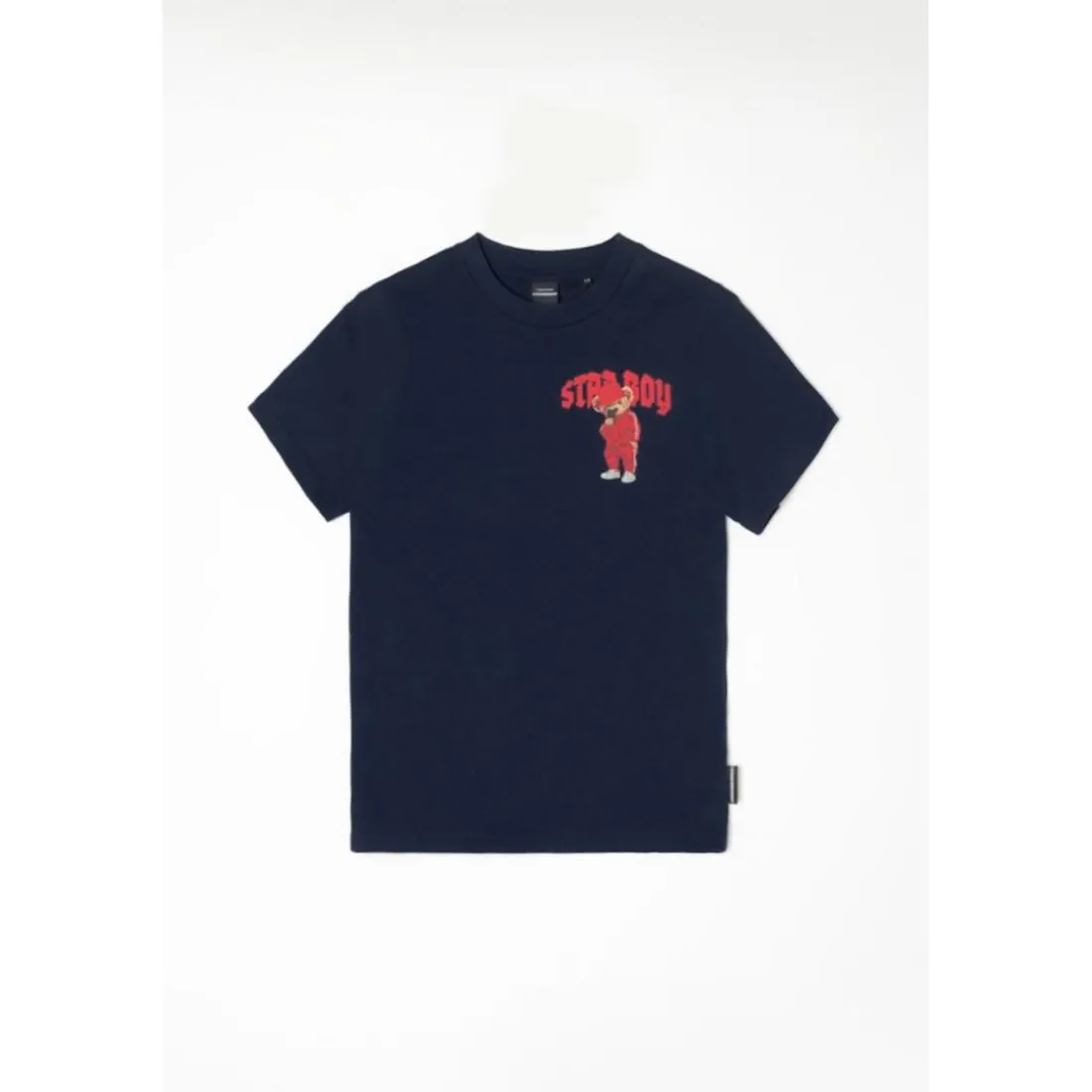 Tee-Shirt garçon KATBO bleu Ari en coton
