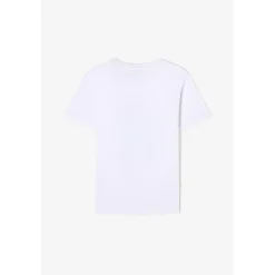 Tee-Shirt garçon LEPICBO blanc Umar en coton