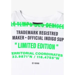 Tee-shirt garçon MOCHIBO blanc en coton