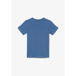 Tee-shirt garçon OLIVBO bleu en coton