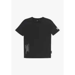 Tee-shirt garçon URBYBO noir en coton