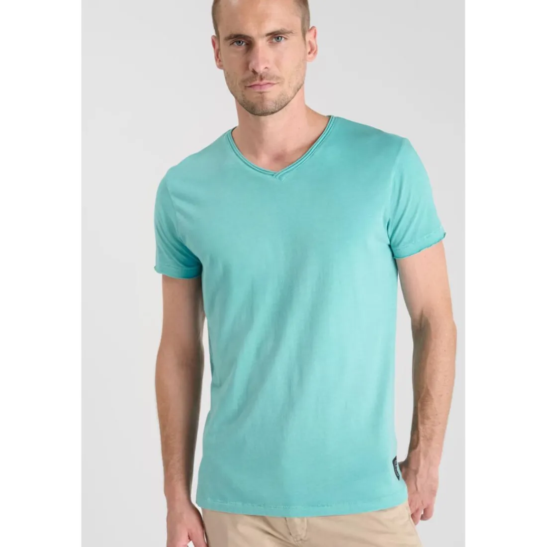 Tee-Shirt GRIBS bleu clair en coton Chad
