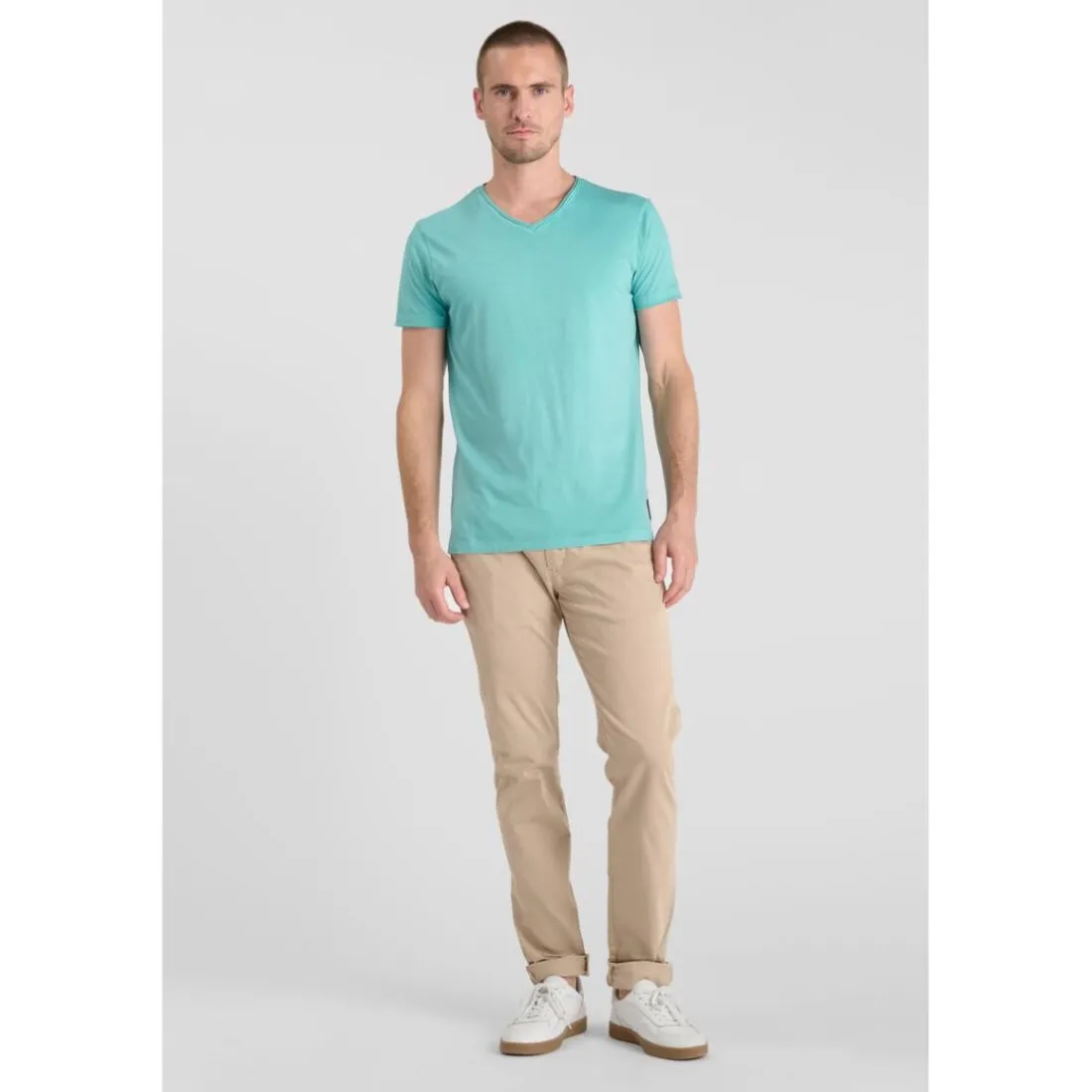 Tee-Shirt GRIBS bleu clair en coton Chad