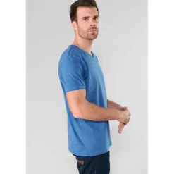 Tee-Shirt GRIBS bleu Oscar en coton