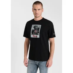 Tee-Shirt imprimé POTIN noir en coton Yale
