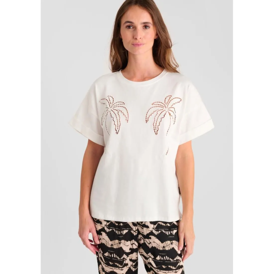 Tee-Shirt ISTAN blanc Ode en coton