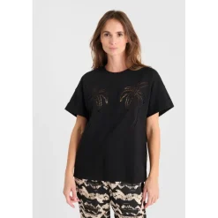 Tee-Shirt ISTAN noir en coton Nora