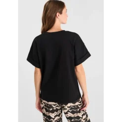 Tee-Shirt ISTAN noir en coton Nora