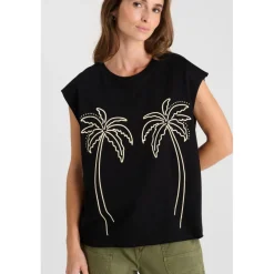 Tee-Shirt LELY noir en coton Vox