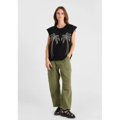 Tee-Shirt LELY noir en coton Vox