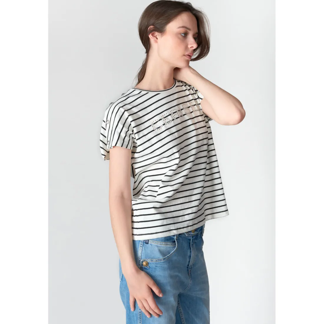 Tee-Shirt LILAS blanc