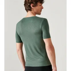 Tee-shirt Manches Courtes Vert Eucalyptus Thermolactyl