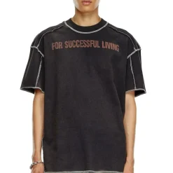 Tee-shirt manches courtes coton noir T-CRAOR