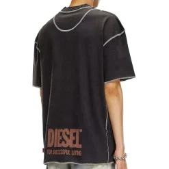 Tee-shirt manches courtes coton noir T-CRAOR