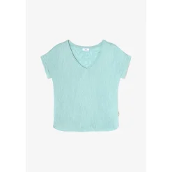 Tee-Shirt manches courtes en viscose PATI bleu Nora