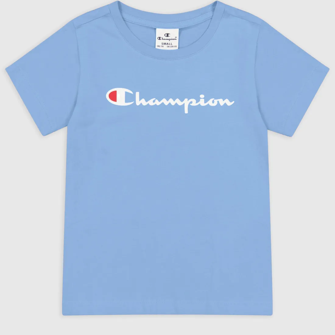 Tee-shirt manches courtes col rond bleu