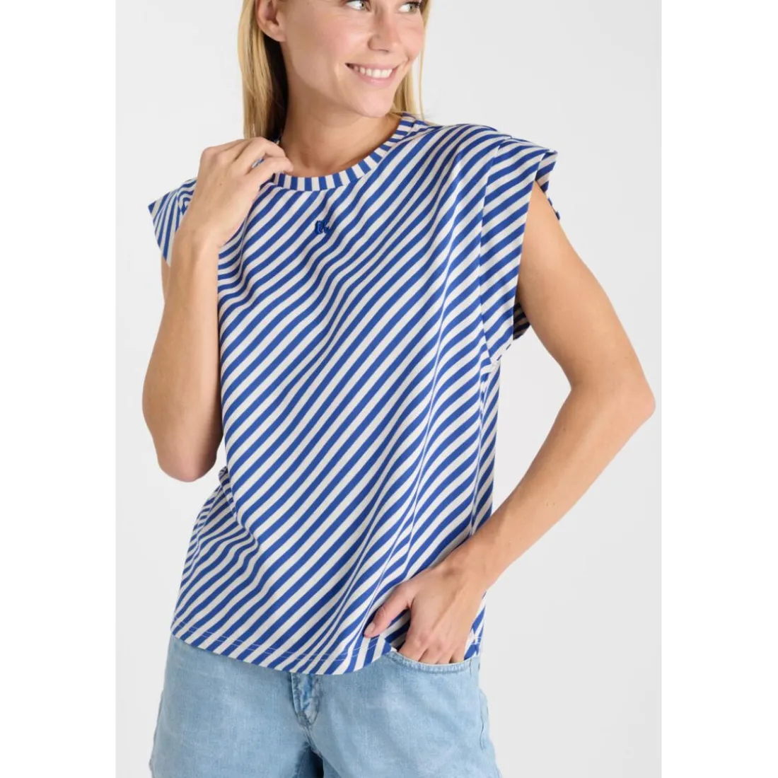 Tee-Shirt MARABI bleu en coton Mae
