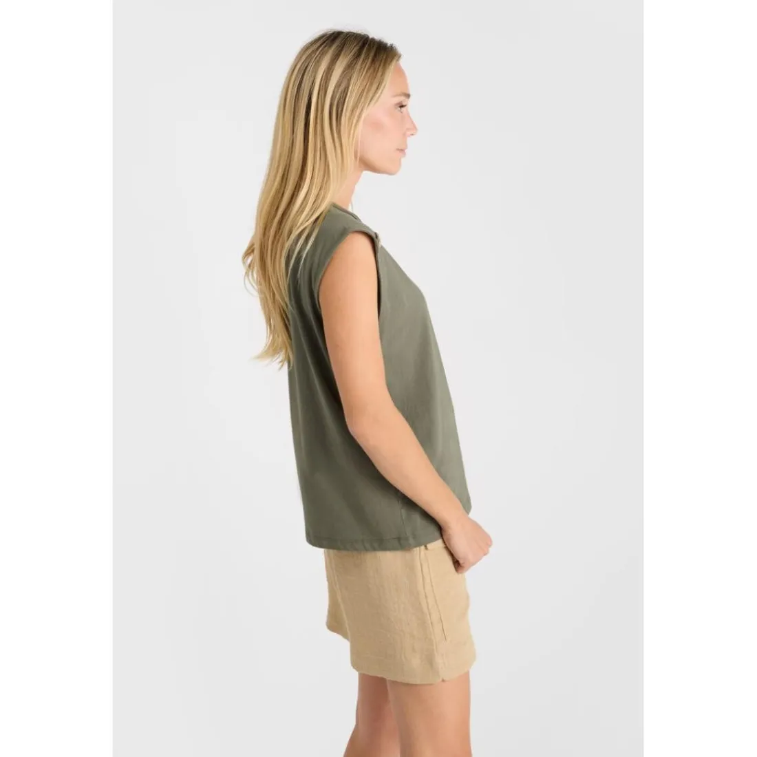 Tee-Shirt MARINA kaki en coton Sofia