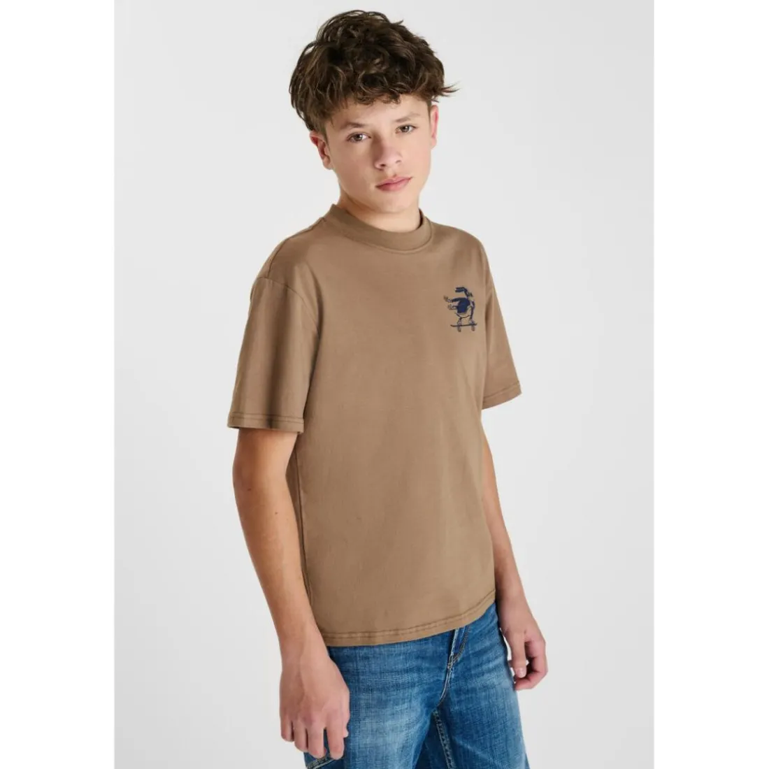 Tee-Shirt marron Luke en coton