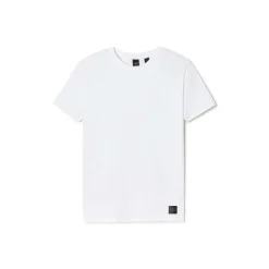 Tee-Shirt OBROWN blanc en coton Joel