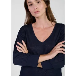 Tee-Shirt RONDAAN bleu Jade en viscose