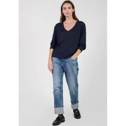 Tee-Shirt RONDAAN bleu Jade en viscose
