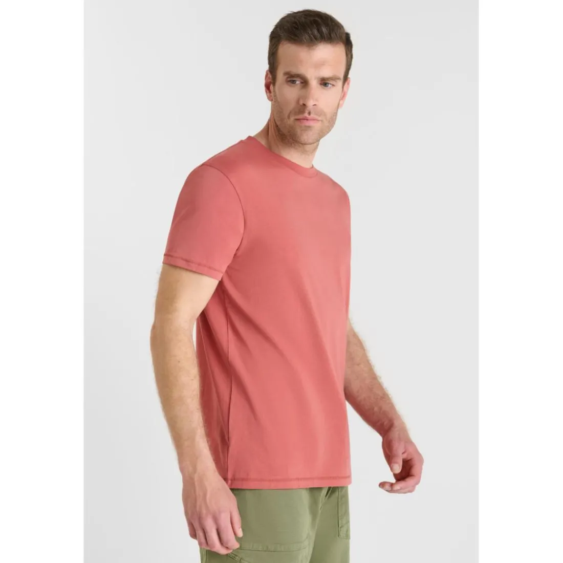 Tee-Shirt rouge en coton Rolf