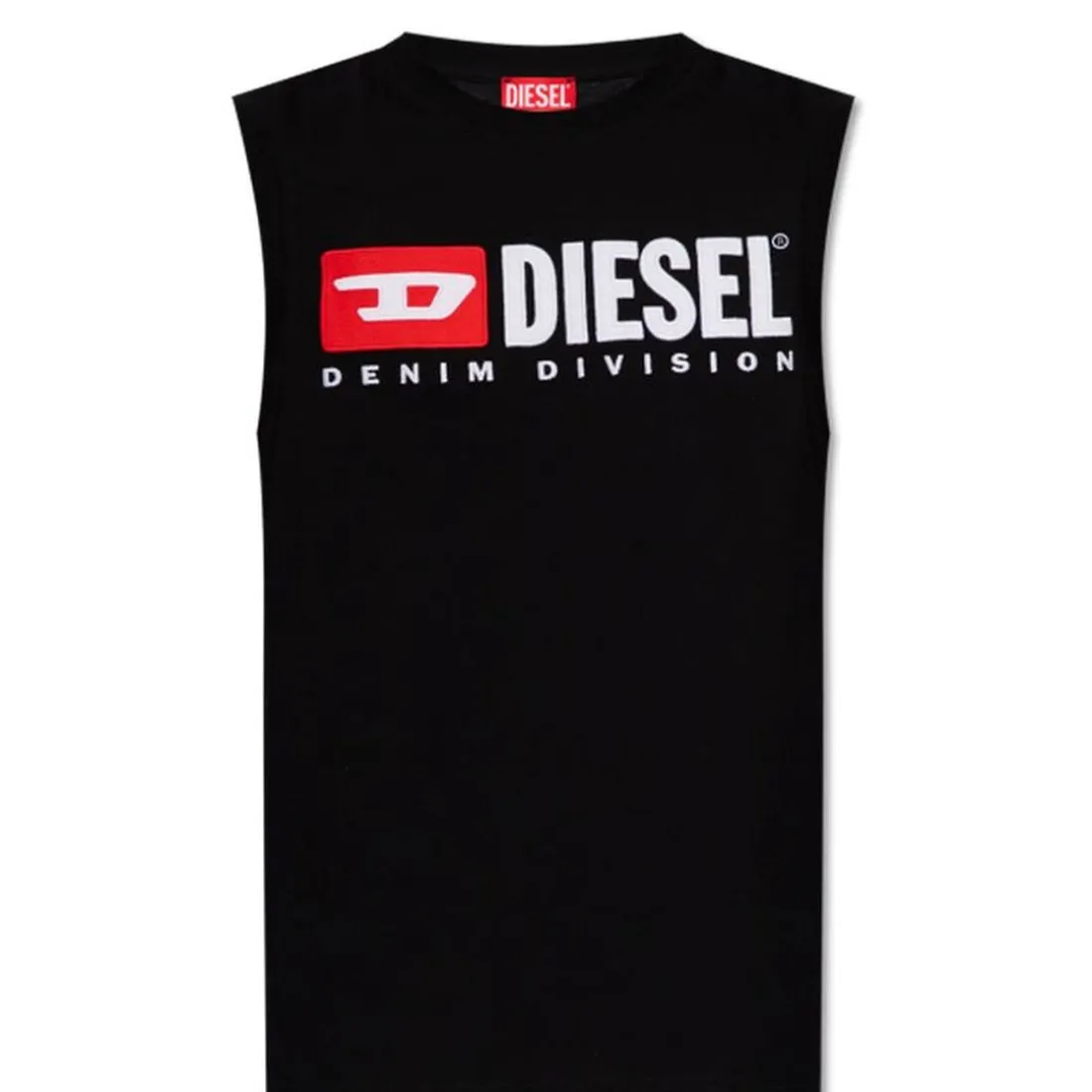 Tee-shirt sans manches coton noir