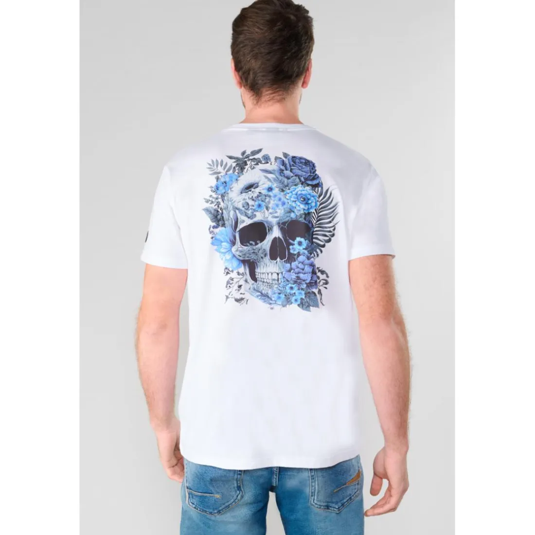 Tee-Shirt SANTIAGO blanc Udo en coton