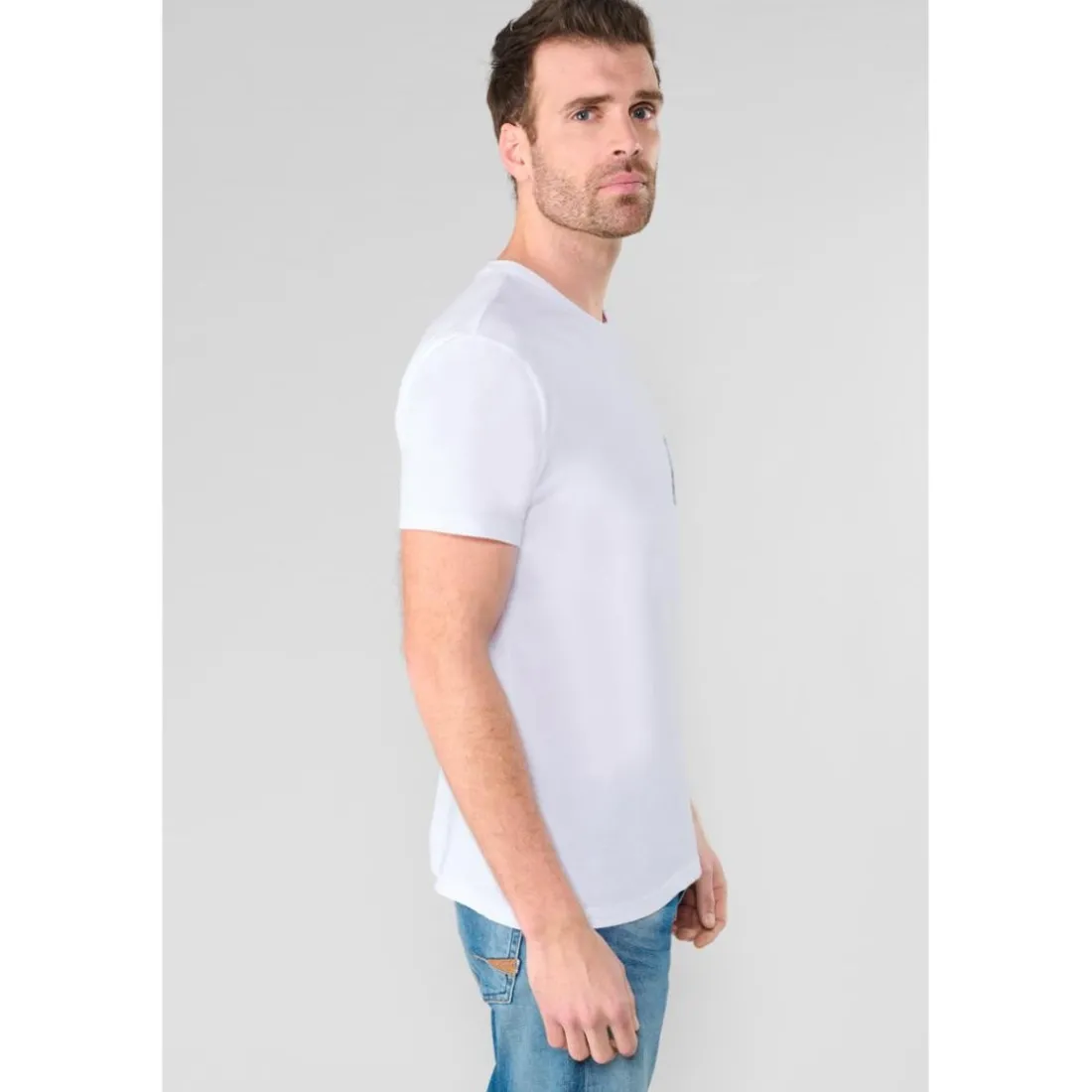 Tee-Shirt SANTIAGO blanc Udo en coton