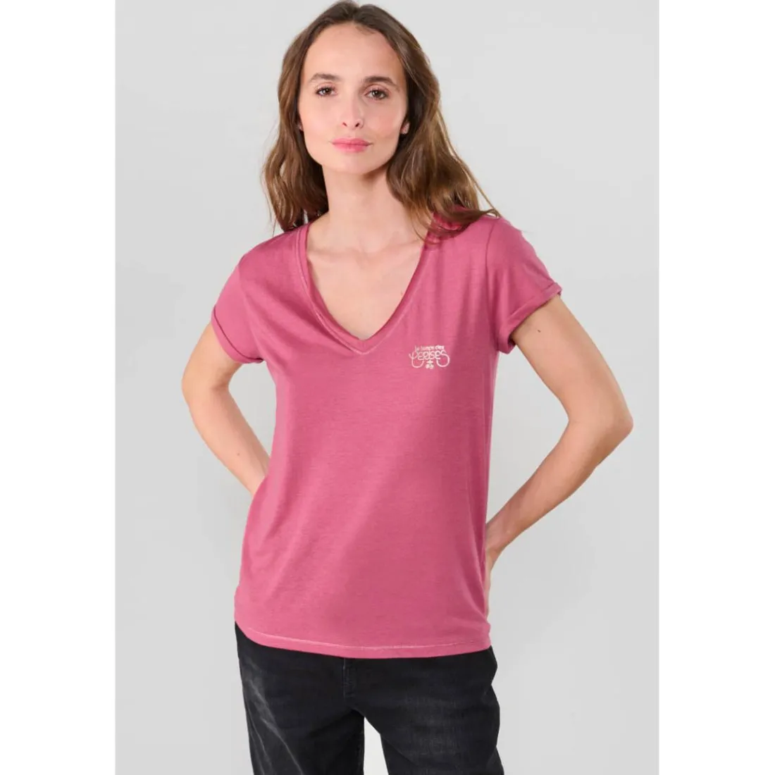 Tee-Shirt SMALLVTR rose Wynn