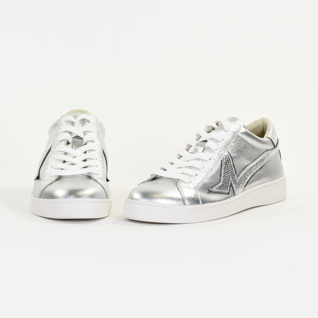 Tennis Femme en Cuir BRIANA Silver