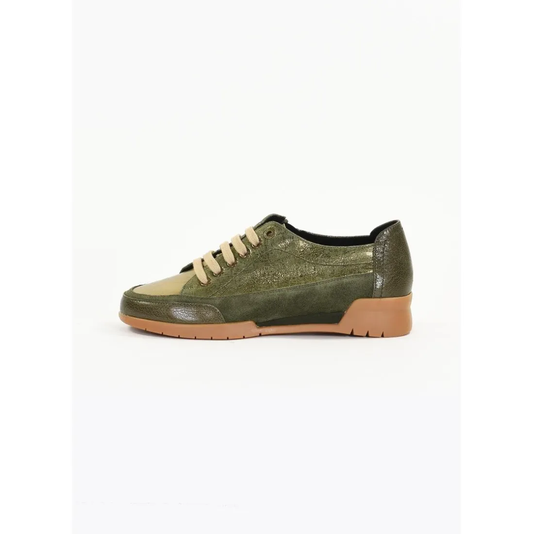 Tennis Femme en Cuir CAMELIA Kaki