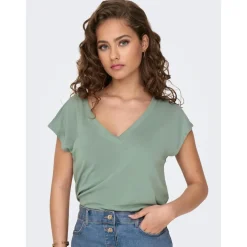 Top - Vert en coton modal