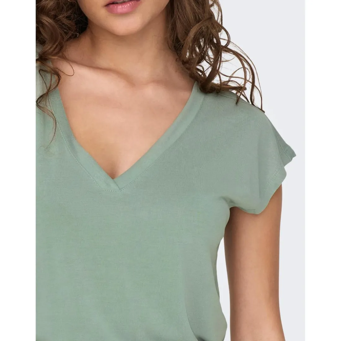 Top - Vert en coton modal