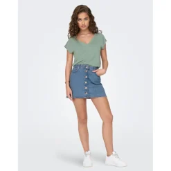 Top - Vert en coton modal