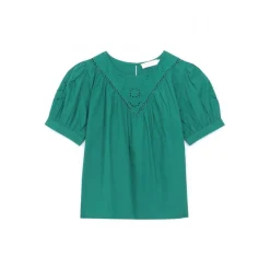 Top ARSENE vert en coton